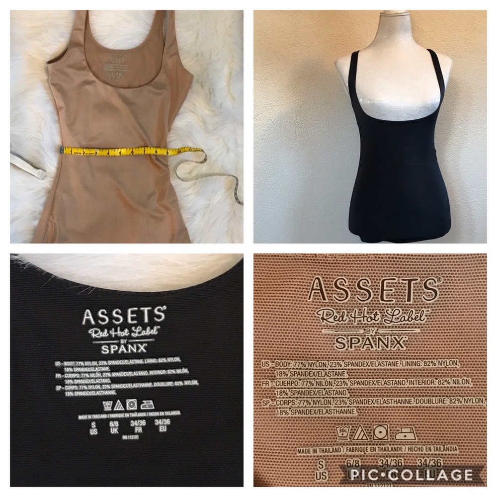2 Assets by Spanx Red Hot waist cincher bust liftr